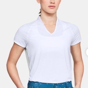Under Armour Vanish Threadborne Polo White SM NWT